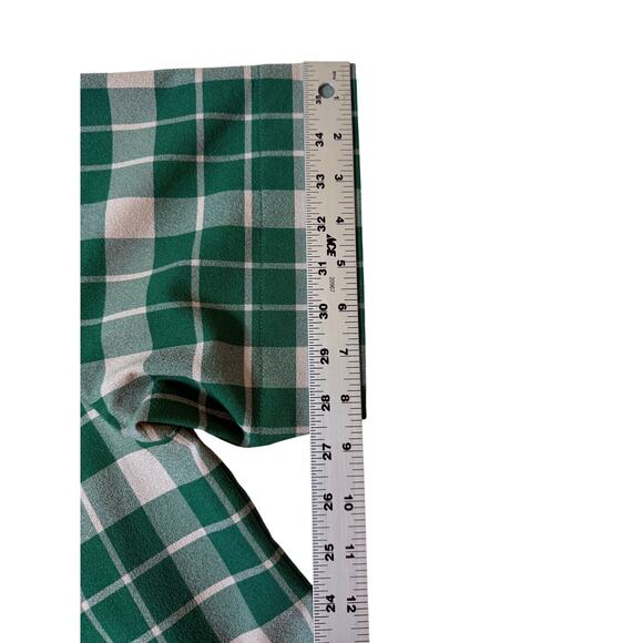 EUC $595 MM6 Maison Margiela Oversized Green Check Boxy Top IT 40 US 4 - Picture 14 of 16